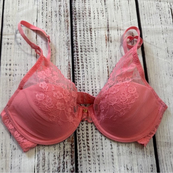 Natori Women's Cherry Blossom Convertible Contour Bra 32C Lace NWOT - Picture 2 of 5